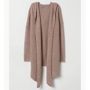 H&M Hooded Dusty Pink Cardigan